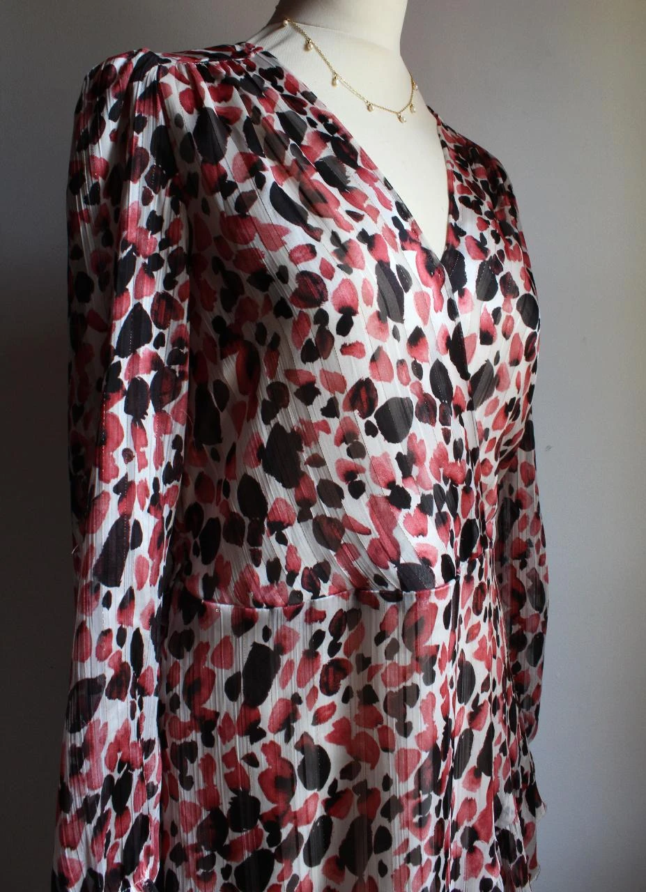 Robe style pois imprimée rose Peace n' Love – photo 3